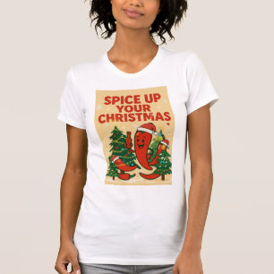Spice Up Your Christmas – Hot Pepper Holiday Cheer T-Shirt