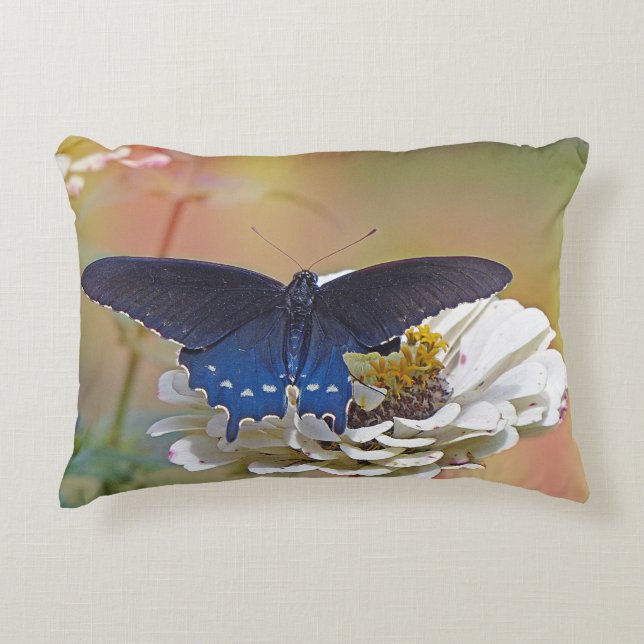 Spicebush Swallowtail Decorative Cushion (Front)