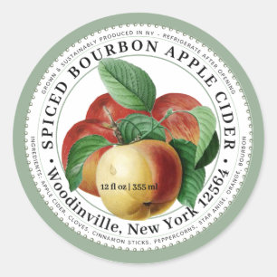 Spiced Apple Cider Product Label