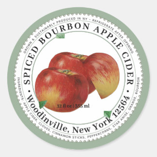 Spiced Apple Cider Product Label