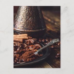 Spiced coffee postcard