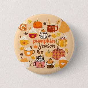 Spiced Pumpkin Season 6 Cm Round Badge