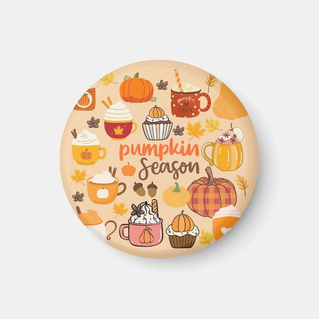 Spiced Pumpkin Season Magnet (Front)