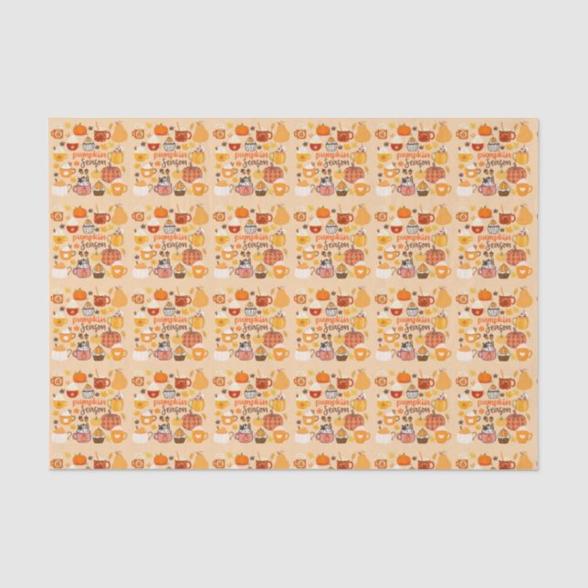 Spiced Pumpkin Season Tissue Paper (Front)