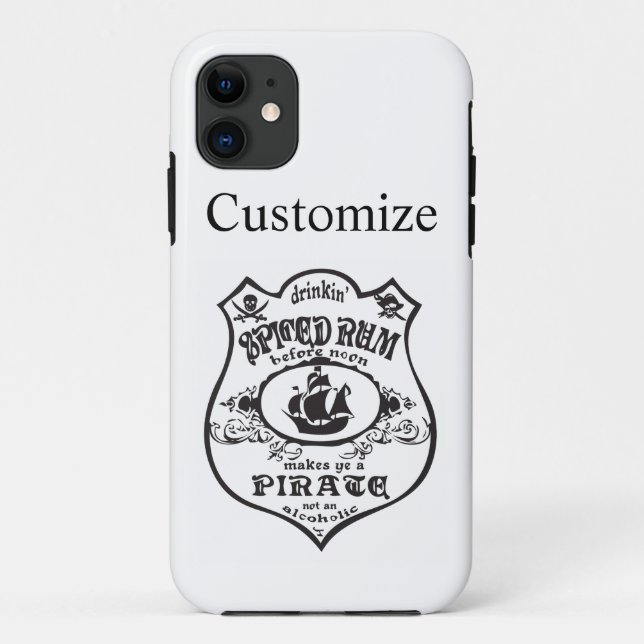 Spiced Rum Pirate Drink Thunder_Cove Case-Mate iPhone Case (Back)