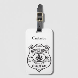 Spiced Rum Pirate Drink Thunder_Cove Luggage Tag