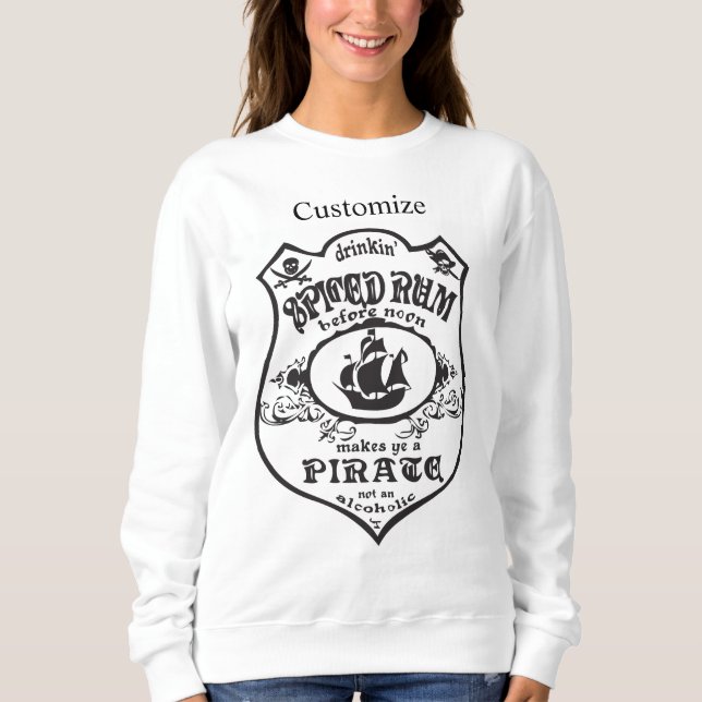 Spiced Rum Pirate Drink Thunder_Cove Sweatshirt (Front)