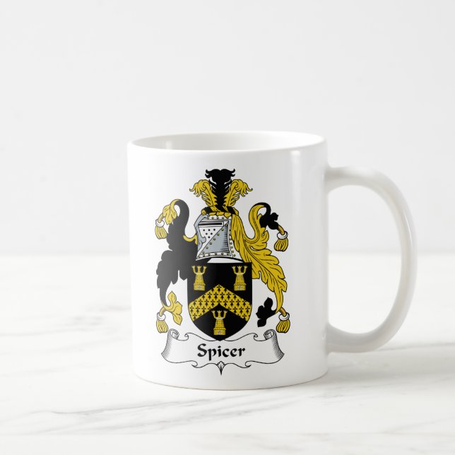 Spicer Family Crest Coffee Mug (Right)