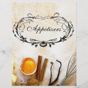 Spices And Utensils Recipe Binder Dividers
