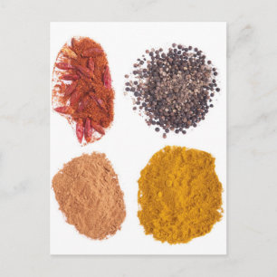 Spices collection postcard