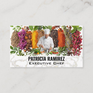 Spices Herbs   Chef Cooking Business Card