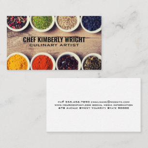 Spices in Ramekins Business Card