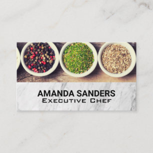 Spices on Tables Business Card