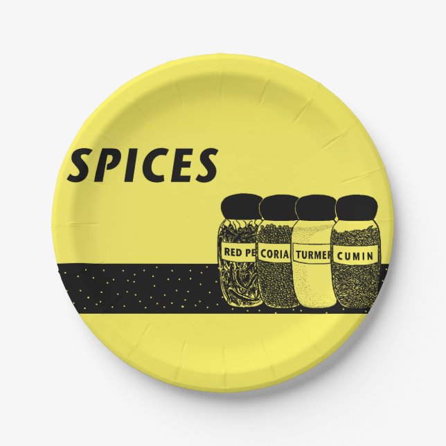 Spices Paper Plate (Front)
