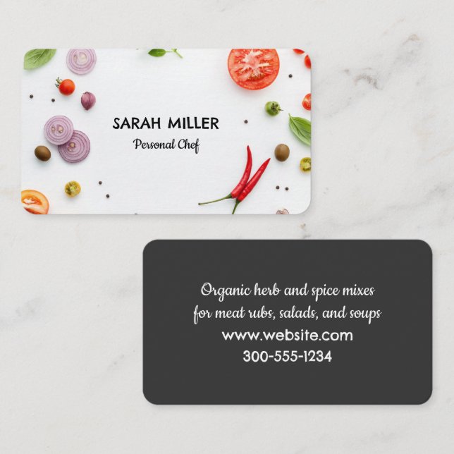 Spices Personal Chef Business Card (Front/Back)