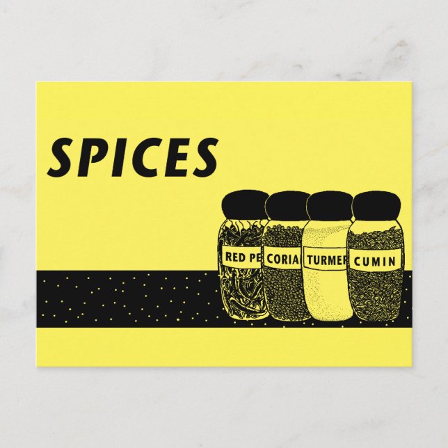 Spices Postcard (Front)