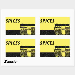 Spices Rectangular Sticker