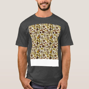 Spices Seamless Pattern Seasoning Herbs Jar India T-Shirt