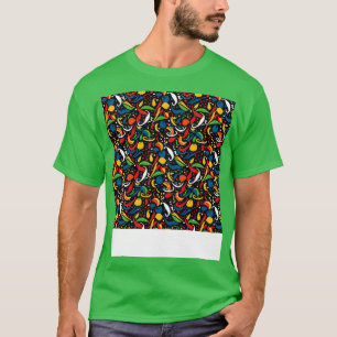 Spices Seamless Pattern Seasoning Herbs Jar India T-Shirt