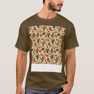 Spices Seamless Pattern Seasoning Herbs Jar India T-Shirt