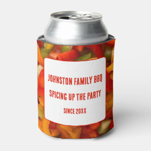 Spicing Up The Party Family BBQ Cookout Festive Can Cooler