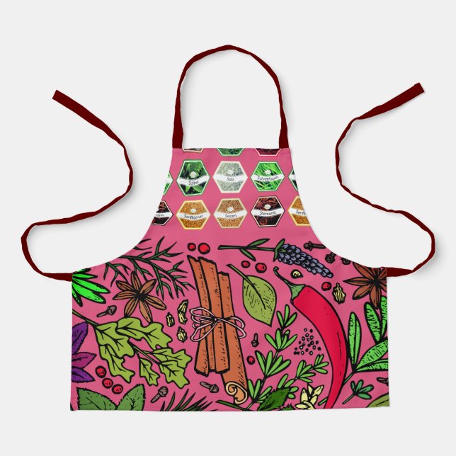 Spicy Baking Barbeque Fun Apron (Front)