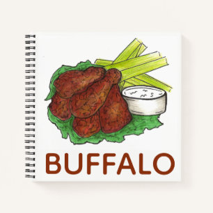 Spicy BBQ Buffalo NY Chicken Wings New York Food Notebook