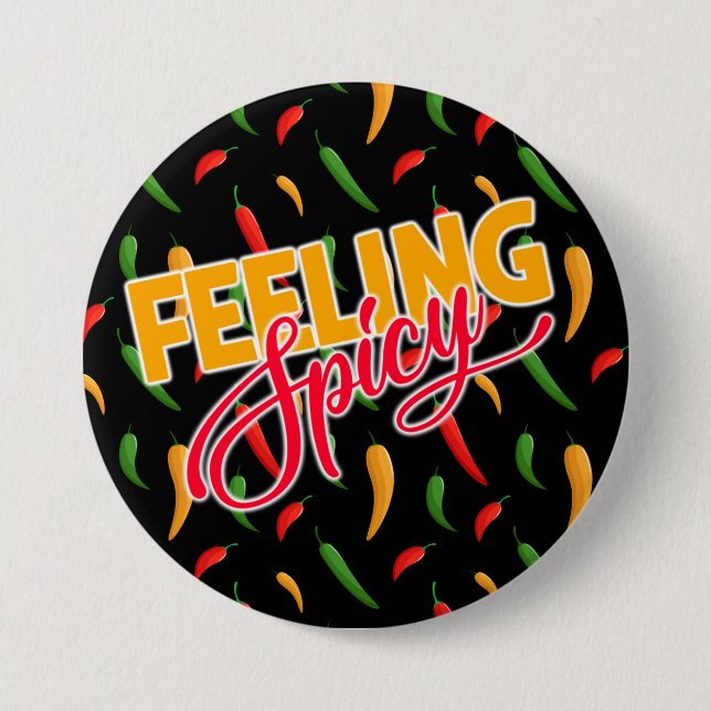 Spicy Chili Peppers Button (Front)