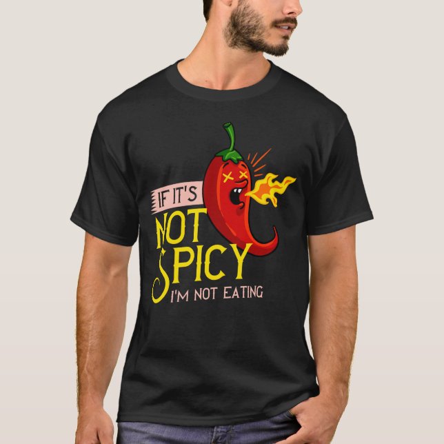 Spicy Chilli Gift Hot Jalapeno Habanero Pepper T-Shirt (Front)