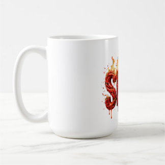 Spicy Chilli Pepper Fire Typography Foodie Hot Sau Coffee Mug