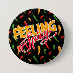 Spicy Chilli Peppers Button