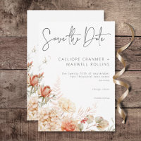 Spicy Fall Rust & Blush Floral Wedding