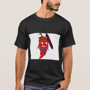Spicy Hot Pepper Illustration T-Shirt