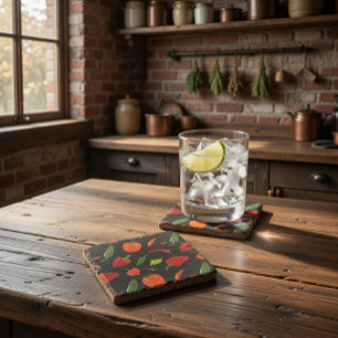 Spicy Hot Peppers Coaster