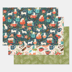 Spicy Kittens Wrapping Paper Sheet