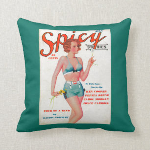 Spicy Magazine Cover Cushion