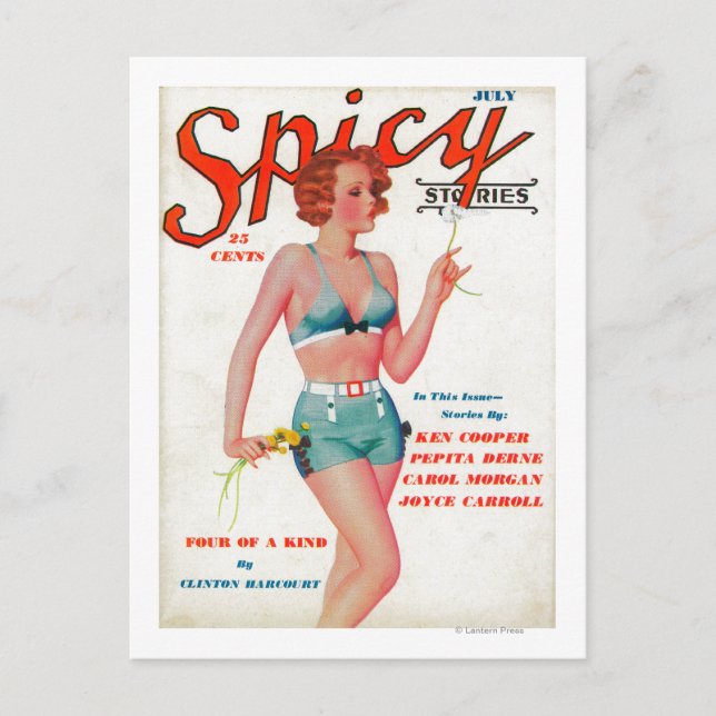 Spicy Magazine Cover Postcard (Front)