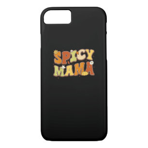 Spicy Mama Happy It’s Fall Y’all Groovy Retro iPhone 8/7 Case