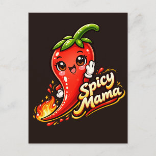 Spicy Mama - Hot Stuff - Foodie Fiends Postcard