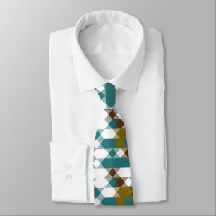 spicy mustard, faded jade, white and nutmeg  tie