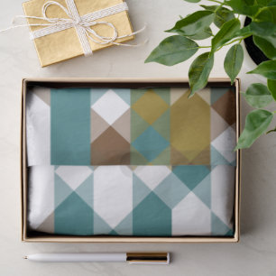 spicy mustard, faded jade, white and nutmeg  tissue paper