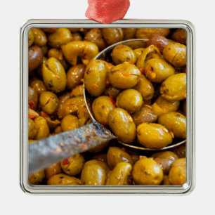 Spicy Nocellara Etnea olives Metal Tree Decoration