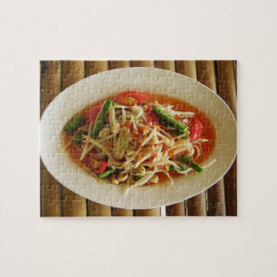 Spicy Papaya Salad [Som Tam] ... Thai Lao Food Jigsaw Puzzle