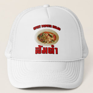 Spicy Papaya Salad [Som Tam] ... Thai Lao Food Trucker Hat