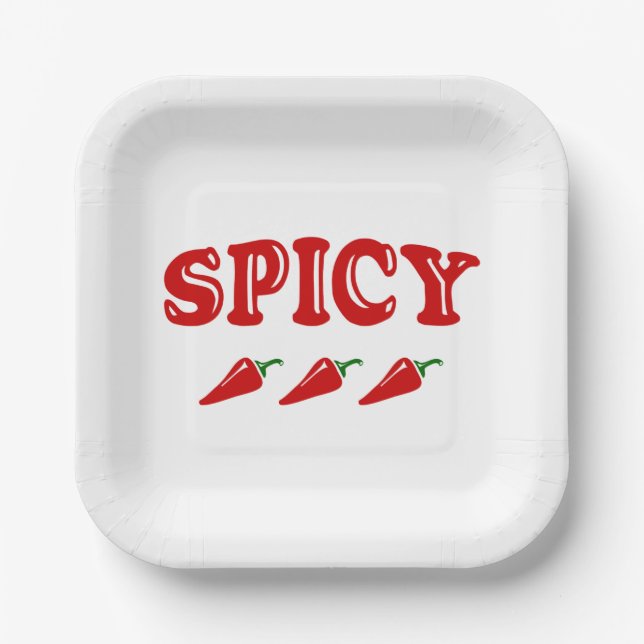 SPICY PAPER PLATE (Front)