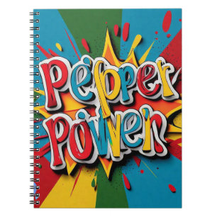 "Spicy Pepper Art" Notebook