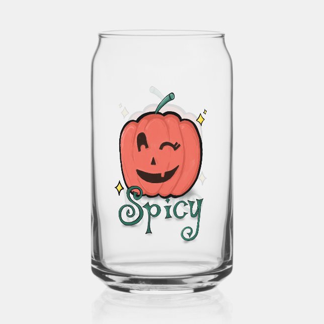 Spicy Pumpkin Spice Can Glass (Front)