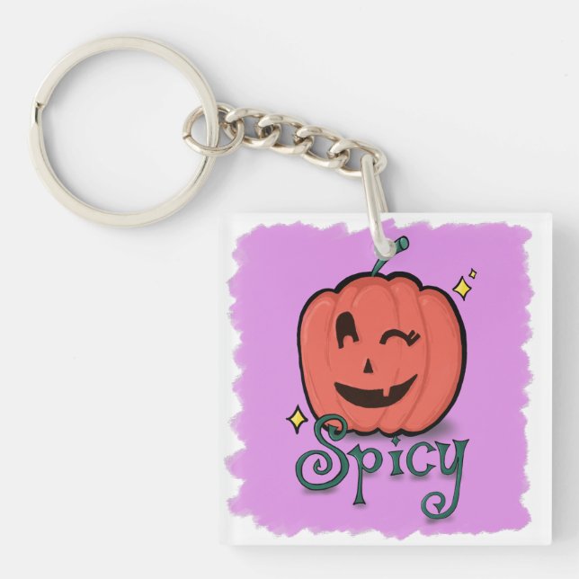 Spicy Pumpkin Spice Key Ring (Front)