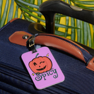 Spicy Pumpkin Spice Luggage Tag