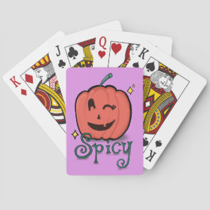 Spicy Pumpkin Spice Playing Cards